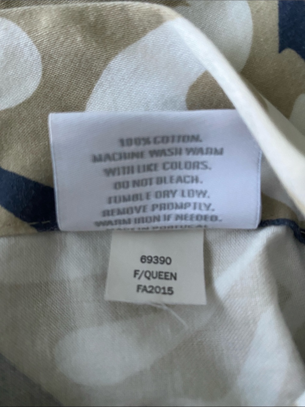 Serena & Lily “Palmetto” Full/Queen 100% Cotton Duvet Cover blue, tan, copper - Picture 7 of 10